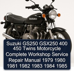 1979-1985 Suzuki GSX Series GS250 GSX250 400 450 Twins Motorcycle Service Repair Workshop Manual PDF