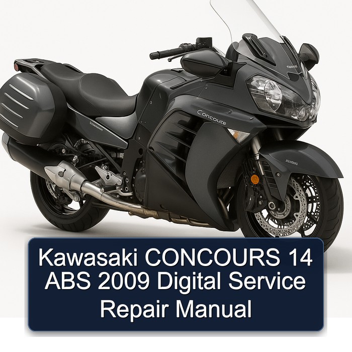 2009 Kawasaki Concours Models 14 ABS Digital Service Repair Workshop Manual PDF