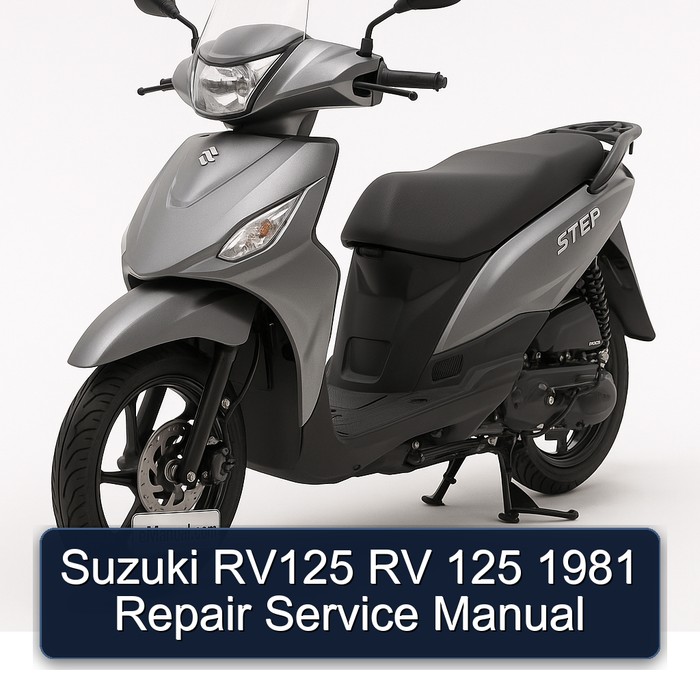 1981 Suzuki UY Step Models RV125 RV 125 Service Repair Workshop Manual PDF