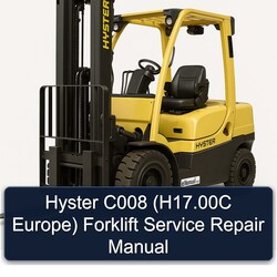 Hyster C008 (h17.00c Europe) Forklift H17.00C Europe Service Repair Workshop Manual PDF