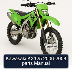 2006-2008 Kawasaki KX Series KX125 - Parts Catalog PDF