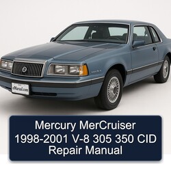 1998-2001 Mercury Mercruiser - V-8 305 350 CID Service Repair Workshop Manual PDF