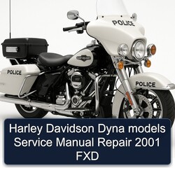 2001 Harley Davidson Model 125 Dyna Models FXD Service Repair Workshop Manual PDF