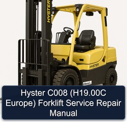 Hyster C008 (h19.00c Europe) Forklift H19.00C Europe Service Repair Workshop Manual PDF