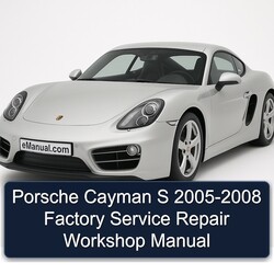 2005-2008 Porsche Cayman Service Repair Workshop Manual PDF