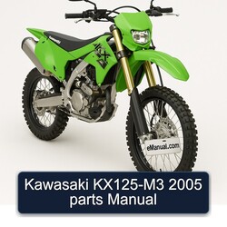Kawasaki KX125-M3 2005 parts Manual 