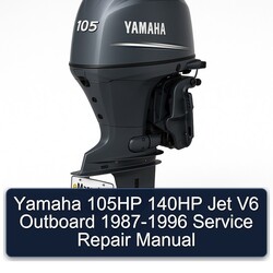 1987-1996 Yamaha 105HP 140HP Jet V6 Outboard Service Repair Workshop Manual PDF
