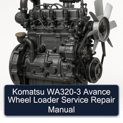 Komatsu WA320-3 Avance Wheel Loader Service Repair Workshop Manual PDF