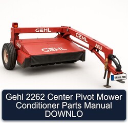 Gehl 2262 Center Pivot Mower Conditioner Parts Downlo Catalog PDF