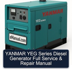 Yanmar YEG Series Diesel Generator Service Repair Workshop Manual PDF