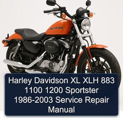 1986-2003 Harley Davidson Sportster XL XLH 883 1100 1200 Service Repair Workshop Manual PDF