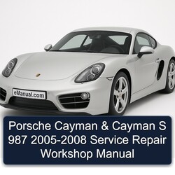 2005-2008 Porsche Cayman S 987 Service Repair Workshop Manual PDF