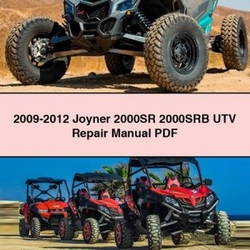 2009-2012 Joyner 2000SR 2000SRB UTV Service Repair Workshop Manual PDF