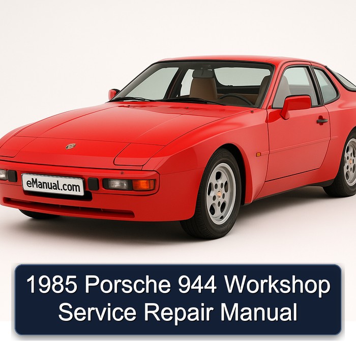 1985 Porsche 944 Service Repair Workshop Manual PDF