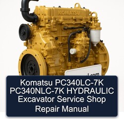Komatsu Pc340lc-7k Pc340nlc-7k Hydraulic Excavator Shop Service Repair Workshop Manual PDF