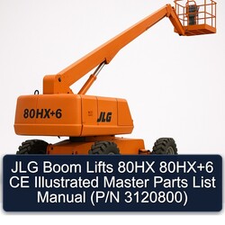 JLG Boom Lifts 80HX 6 CE Illustrated Master (p/n 3120800) Parts Catalog PDF