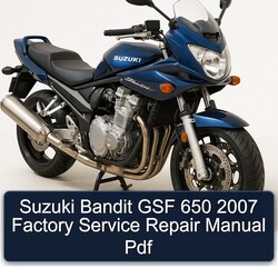 Suzuki Bandit GSF 650 2007 Factory Service Repair Manual Pdf 