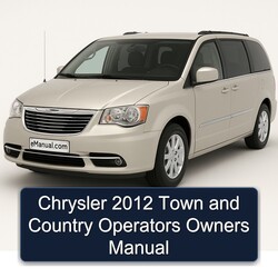 2012 Chrysler Town And Country Operators Owners Owner's Manual PDF