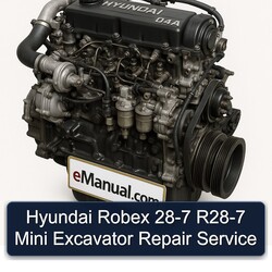 Hyundai Robex 28-7 R28-7 Mini Excavator Service Repair Workshop Manual PDF