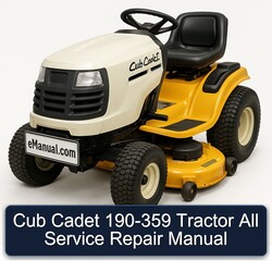 Cub Cadet 190-359 Tractor All Service Repair Workshop Manual PDF
