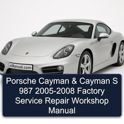2005-2008 Porsche Cayman S 987 Service Repair Workshop Manual PDF