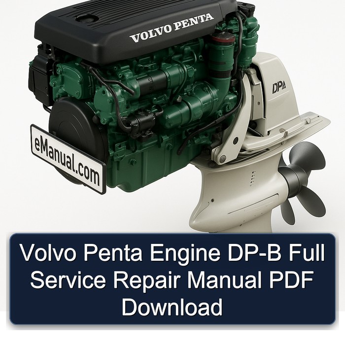 Volvo Penta Engine DP-B Service Repair Workshop Manual PDF