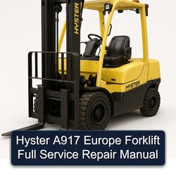 Hyster A917 Europe Forklift Service Repair Workshop Manual PDF