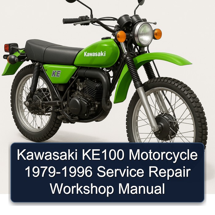 1979-1996 Kawasaki KE Models KE100 Motorcycle Service Repair Workshop Manual PDF