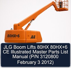 2012 JLG Boom Lifts 80HX 6 CE Illustrated Master (p/n 3120800 February 3 ) Parts Catalog PDF