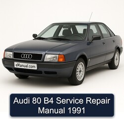 1991 Audi 80 B4 Service Repair Workshop Manual PDF