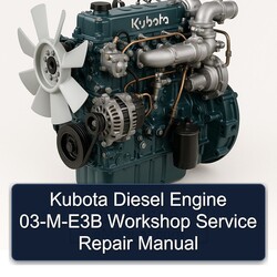 Kubota Diesel Engine 03-M-E3B Workshop Manual de servicio y reparación 