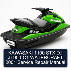 2001 Kawasaki 1100 STX D.i JT900-C1 Watercraft Service Repair Workshop Manual PDF