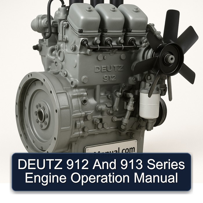 Deutz 912 913 Series Engine Operation Service Repair Workshop Manual PDF
