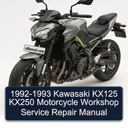 1992-1993 Kawasaki KX Series KX125 KX250 Motorcycle Service Repair Workshop Manual PDF