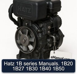 Hatz 1B Series . 1b20 1b27 1b30 1b40 1b50 Service Repair Workshop Manual PDF