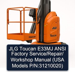 JLG Toucan E33MJ Ansi / (usa Models P/n:31210020) Service Repair Workshop Manual PDF