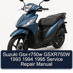 1993-1995 Suzuki GSX Series GSX-R750W Gsxr750w Service Repair Workshop Manual PDF