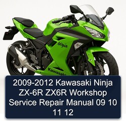 2009-2012 Kawasaki Ninja ZX-6R ZX6R Workshop Service Repair Manual  09 10 11 12