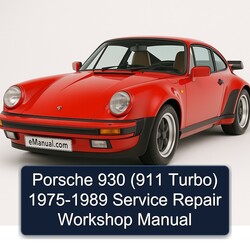 1975-1989 Porsche 911 930 ( Turbo) Service Repair Workshop Manual PDF