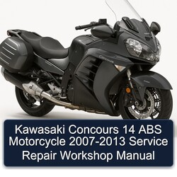 2007-2013 Kawasaki Concours Models 14 ABS Motorcycle Service Repair Workshop Manual PDF