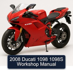 2008 Ducati 1098 1098S Service Repair Workshop Manual PDF