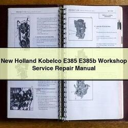 New Holland Kobelco E385 E385B Service Repair Workshop Manual PDF
