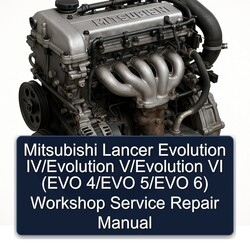Mitsubishi Lancer Evolution Iv/evolution V/evolution VI (evo 4/evo 5/evo 6) Service Repair Workshop Manual PDF