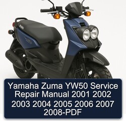 2001-2008 Yamaha Zuma YW50 Service Repair Workshop Manual PDF