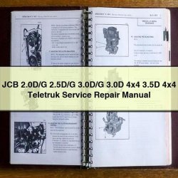 JCB 2.0d/g 2.5d/g 3.0d/g 3.0d 4x4 3.5d Teletruk Service Repair Workshop Manual PDF