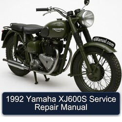 1992 Triumph TRW Yamaha XJ600S Service Repair Workshop Manual PDF