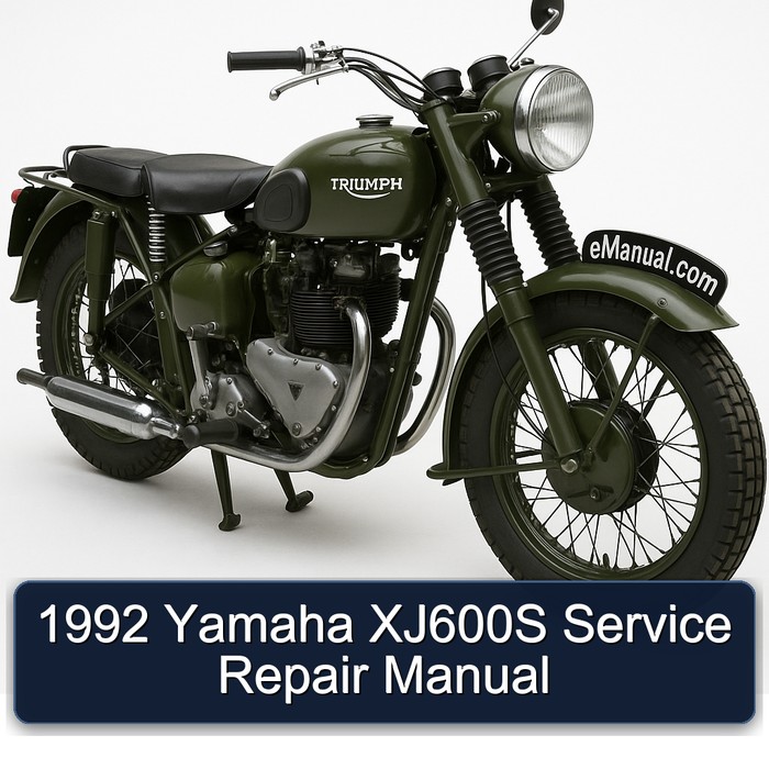 1992 Triumph TRW Yamaha XJ600S Service Repair Workshop Manual PDF