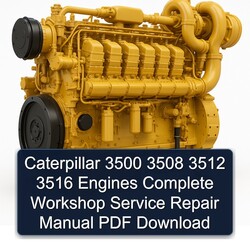 Caterpillar 3500 3508 3512 3516 Engines Service Repair Workshop Manual PDF