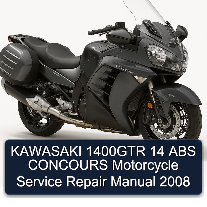 2008 Kawasaki Concours Models 1400GTR 14 ABS Motorcycle Service Repair Workshop Manual PDF