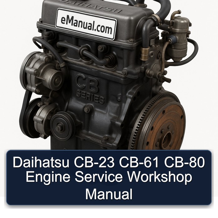 Daihatsu CB Series CB-23 CB-61 CB-80 Engine Service Repair Workshop Manual PDF